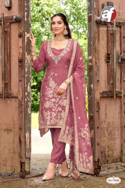 Anju fabrics HU 75080 kurti material wholesale in chennai